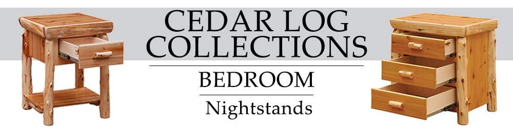 wooden nightstands