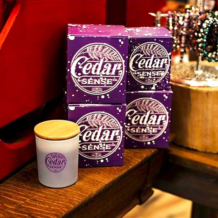 Lavender White Sage Cedar Wood Candles | Eastern Red Aromatic Cedar Oil Candles - Image 9