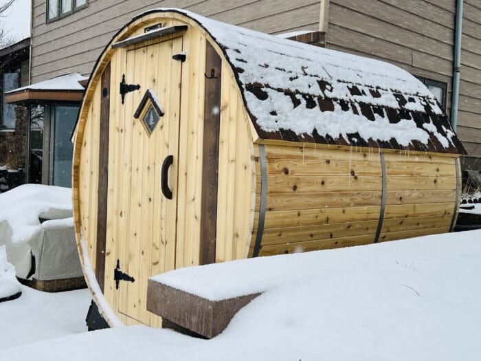 4 Person Barrel Sauna | Home Sauna | 6' x 6' | Cedar Sense - Image 19
