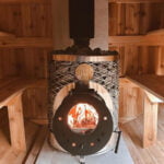 8 Person Barrel Sauna with Front Porch | Outdoor Sauna | 7' x 10' | Cedar Sense - Image 7