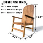 Giant Adirondack Chair | Custom Size and Material | 8ft. & 10ft. Sizes - Image 4