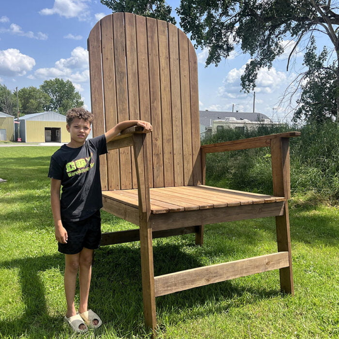 Giant Adirondack Chair | Custom Size and Material | 8ft. & 10ft. Sizes - Image 7