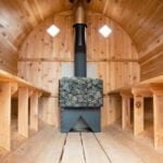 8 Person Barrel Sauna with Changing Room | Wet Sauna | 7' x 12' | Cedar Sense - Image 13