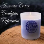Peppermint Eucalyptus Cedar Wood Candles | Eastern Red Aromatic Cedar Oil Candles - Image 6