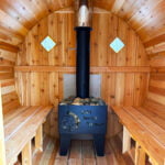 4 Person Barrel Sauna | Home Sauna | 6' x 6' | Cedar Sense - Image 9