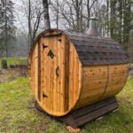 4 Person Barrel Sauna | Home Sauna | 6' x 6' | Cedar Sense - Image 5