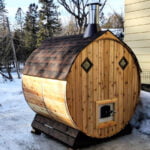 4 Person Barrel Sauna | Home Sauna | 6' x 6' | Cedar Sense - Image 6