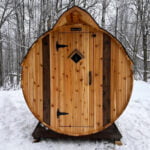 4 Person Barrel Sauna | Home Sauna | 6' x 6' | Cedar Sense - Image 14