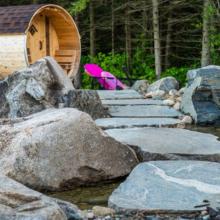 6 Person Barrel Sauna with Changing Room | Steam Sauna | 6' x 12' | Cedar Sense - Image 20