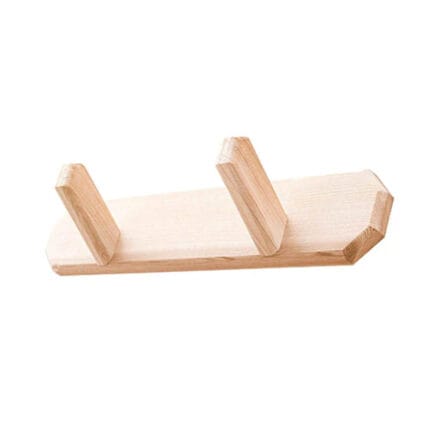 2-Peg Cedar Towel Hanger for Sauna