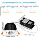 sauna light LED recessed