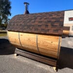 6 Person Barrel Sauna | Best Outdoor Sauna | 7' x 6' | Cedar Sense - Image 5