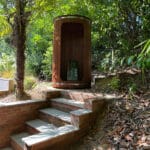 outdoor shower enclosure