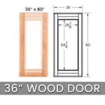 cedar indoor sauna _ door _ wood _ 36