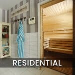 cedar indoor sauna _ residential