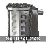 cedar indoor sauna _ stove _ natural gas