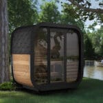 thermowood mini-cube sauna - 2 person