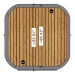 6 Person Thermowood Sauna Kit | SaunaLife Outdoor Cube Sauna | 8.5' x 8' | 382 cu. ft - Image 11