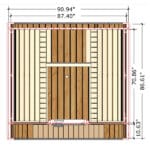 6 Person Thermowood Sauna Kit | SaunaLife Outdoor Cube Sauna | 8.5' x 8' | 382 cu. ft - Image 12