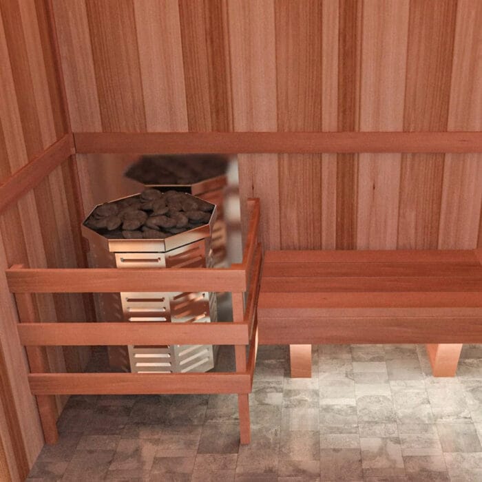 traditional sauna heater