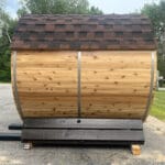 outdoor home sauna