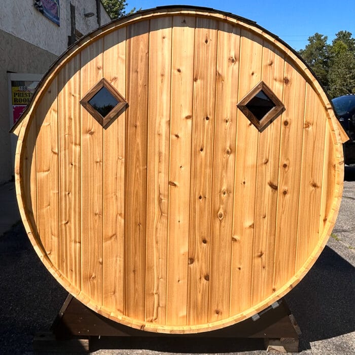backyard outdoor sauna
