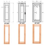 Premium Handcrafted Glass Sauna Doors | Clear Grade Cedar | 24", 30", & 36" Doors - Image 8