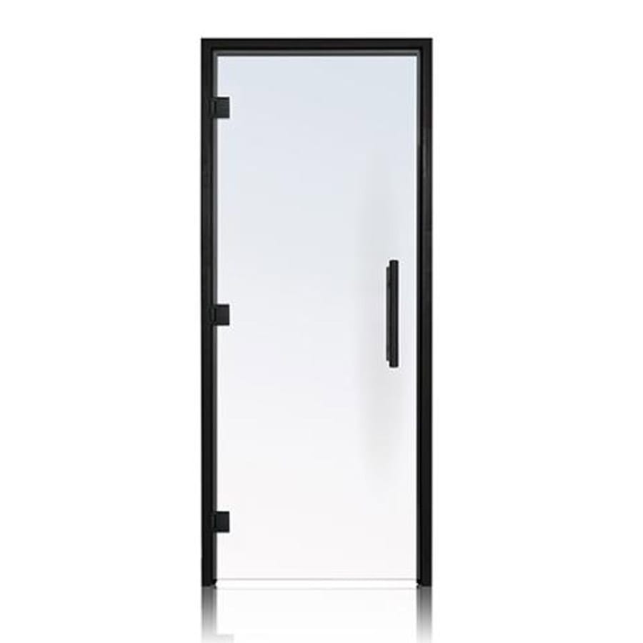 sauna door _ 36x81 _ black alder _ clear _ main pic 1 Glass Sauna Door 36 x 81 Inches