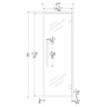 Glass Sauna Door 24" x 73" | Pre-hung | Clear & Tinted | Left/Right Swing - Image 6