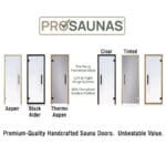 Glass Sauna Door 24" x 81" | Pre-hung | Clear & Tinted | Left/Right Swing - Image 6