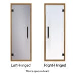 Glass Sauna Door 24" x 81" | Pre-hung | Clear & Tinted | Left/Right Swing - Image 5