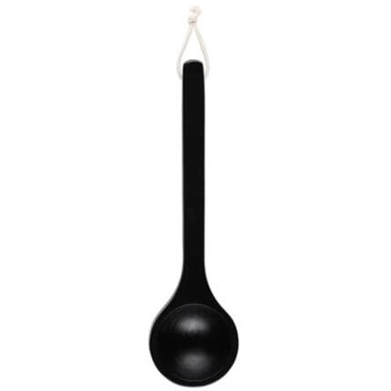 black sauna ladle