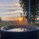 6 Person Wood Fired Hot Tub | SaunaLife Model S4B | Outdoor Luxury Hot Tub - Image 4