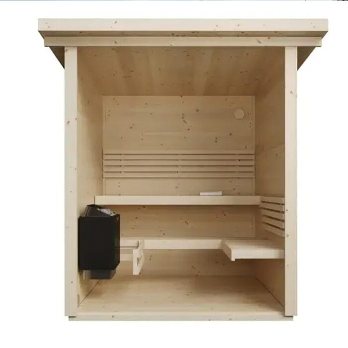 log cabin sauna