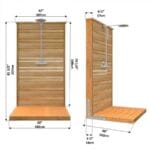 Outdoor Shower Kit | Savannah Model | Canadian Timber Cedar Outdoor Shower - Image 3