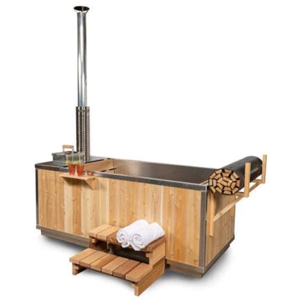 wood fired hot tub