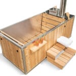 wood fired hot tub