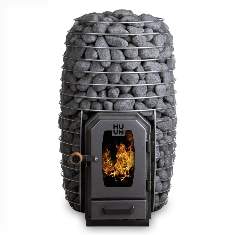 Wood sauna stove option for outdoor sauna builds