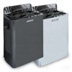 Harvia Electric Sauna Heater | The Wall Collection | Silver & Black | 141' cu. ft - 423' cu. ft