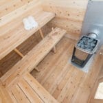 6 Person Outdoor Sauna Cabin | Georgian Collection | Canadian Timber Cedar Sauna | 390 cu. ft - Image 9