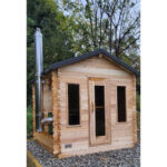 6 Person Outdoor Sauna Cabin | Georgian Collection | Canadian Timber Cedar Sauna | 390 cu. ft - Image 18