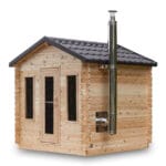 6 Person Outdoor Sauna Cabin | Georgian Collection | Canadian Timber Cedar Sauna | 390 cu. ft