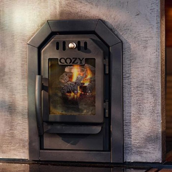 wood stove sauna