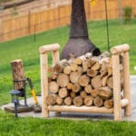 diy firewood rack