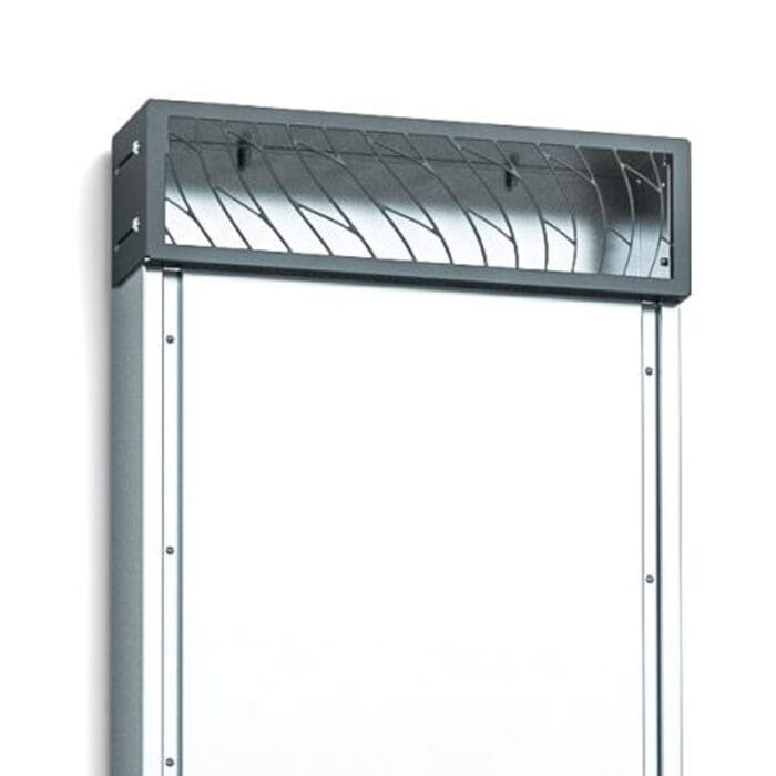 Illustration of Saunum AirSolo 70 air circulation improving heat distribution in sauna.