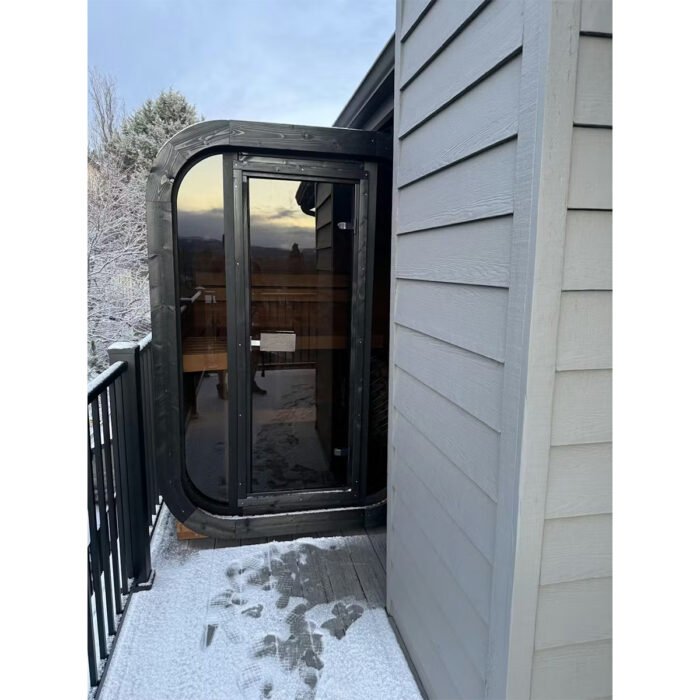 2 Person Outdoor Home Sauna Kit | SaunaLife Mini Cube Sauna | 4.5 x 4.25' | 98 cu. ft - Image 10