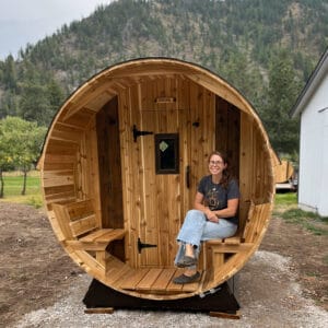 barrel sauna _ exterior _ 11
