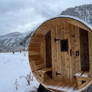 barrel sauna _ exterior _ 3