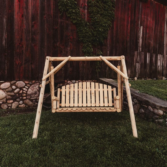 5-foot cedar wood yard swing