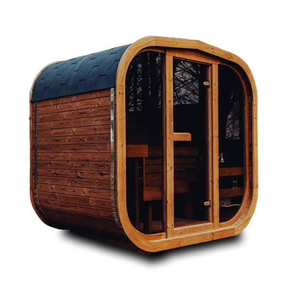 MandeSpa_MW16_main pic 1 cube sauna with Wi-Fi connected electric heater